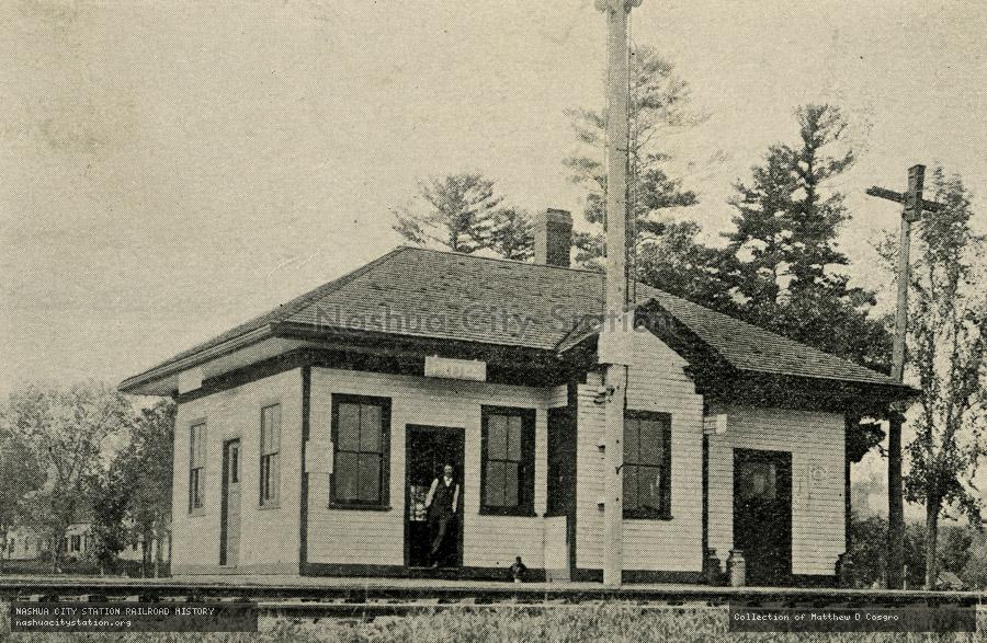 Postcard: Railroad Station, Pattee, (West Canaan) New Hampshire